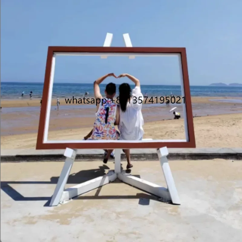

TLarge Decorative Photo Frame Ornament For Outdoor Scenery Decoration Premium Outdoor Amusement Equipment
