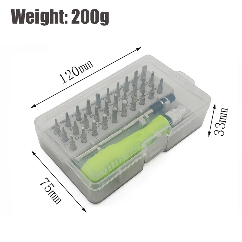 32-in-one Manual Screwdriver Disassembly Screwdriver Maintenance Combination Tool for Mobile Phone Computer Electronic Product