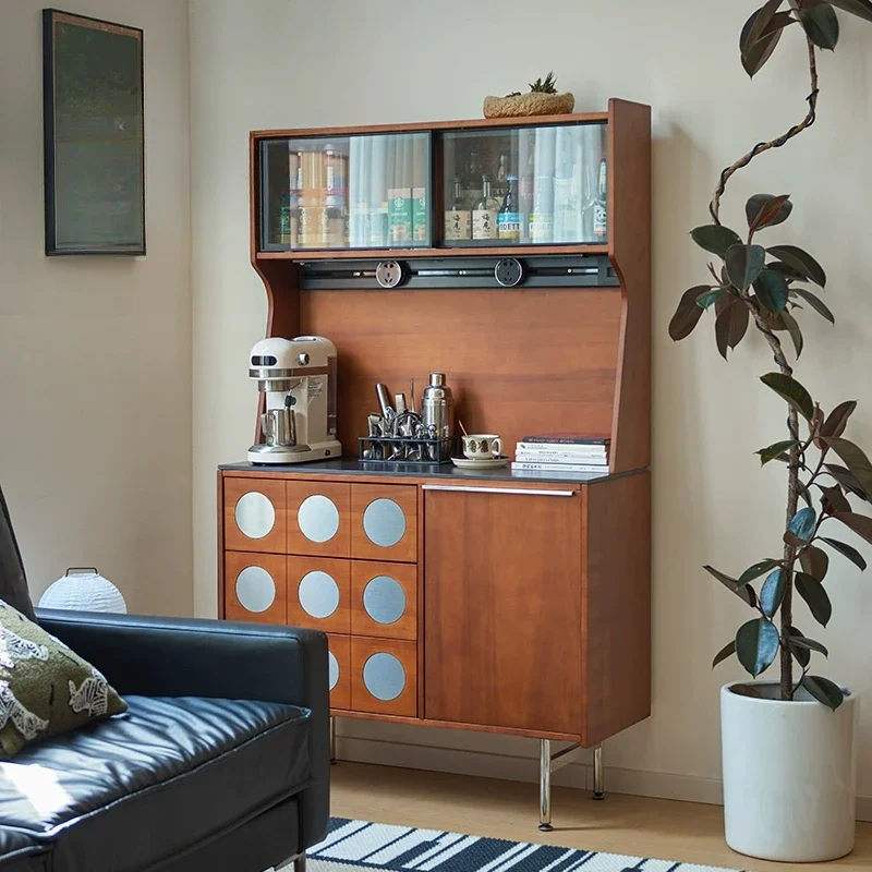 

integrated retro tea locker, coffee side living room solid wood chest entrance