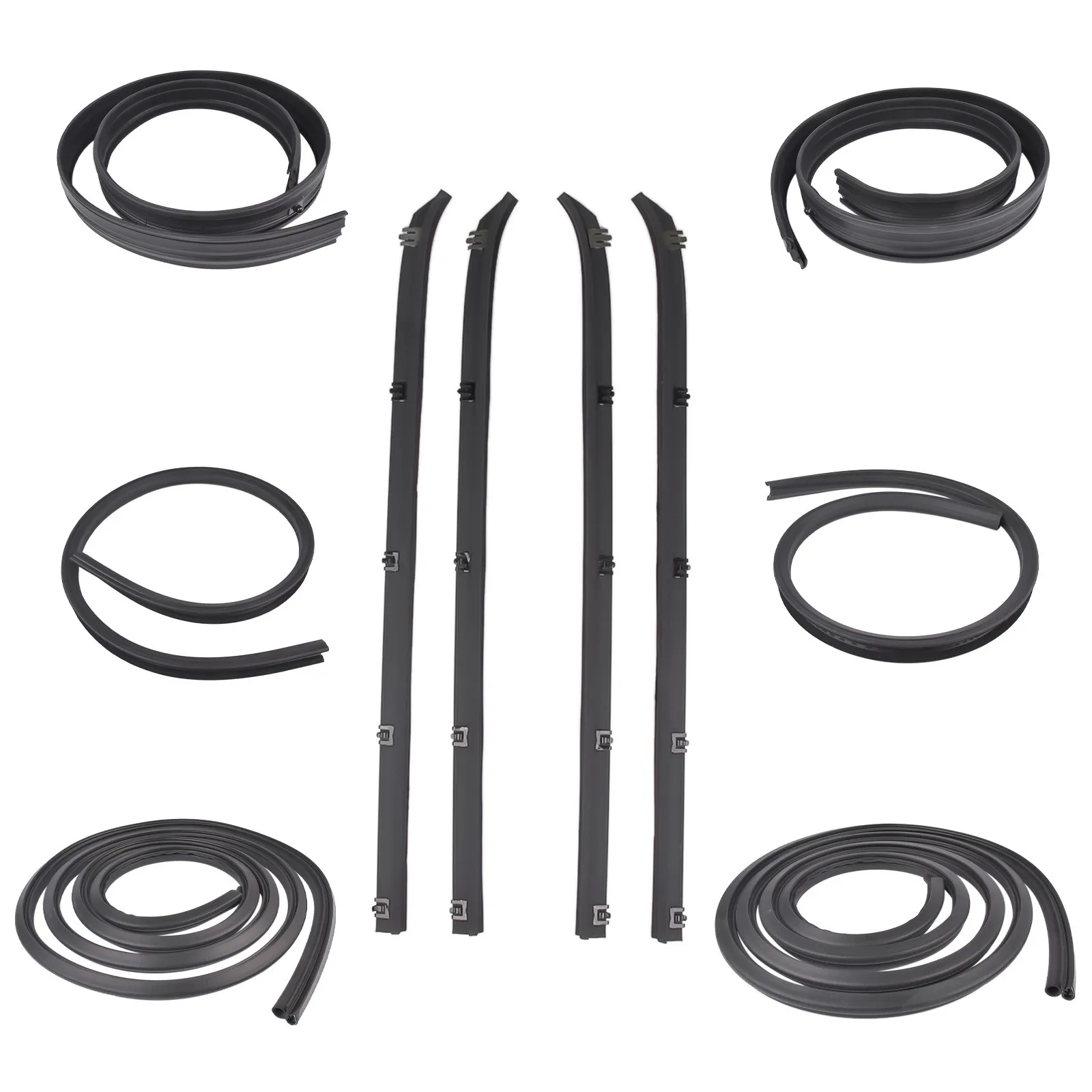 

AP01 10Pcs Door Window Weatherstrip Seal Kit for Dodge D150 D250 W150 W250 KD1002-10A KD100210A, WSS00675