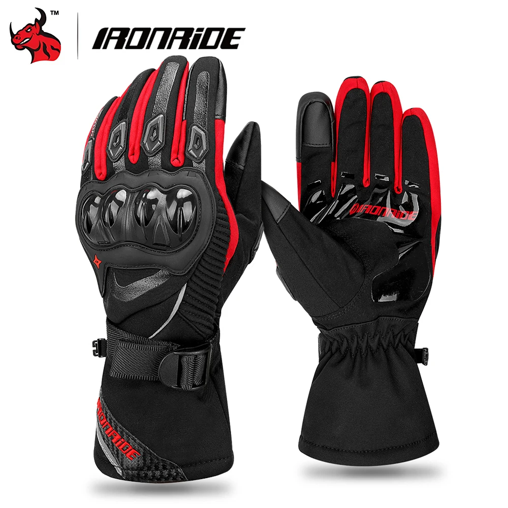 Motorcycle Gloves Windproof Rainproof Warm Riding Gloves Anti Fall Touch Screen Reflective All Finger New Motorcycle Gloves