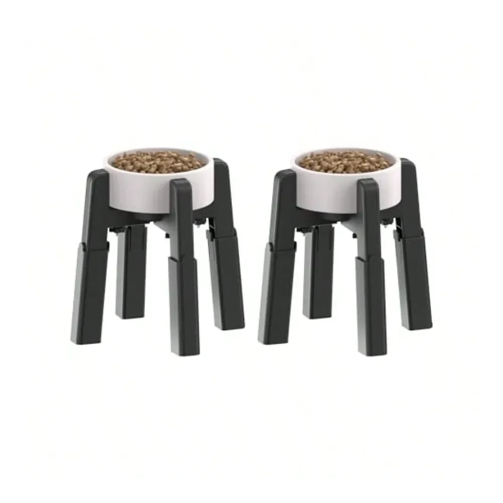

Dog Bowl Dog SuppliesBowl Stand With Adjustable Height And Width 2 Pack Stand Only Elevated Pet Water Food Feeder For Medium And
