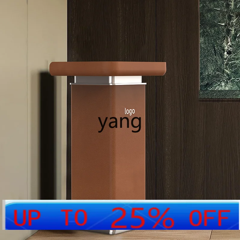 

lmm Leather Reception Desk Light Luxury Company Welcome Desk Simple Modern Customer Service Desk Customization