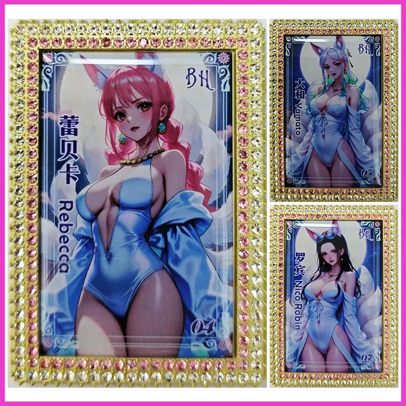 

Аниме ONE PIECE Rare Limited BH Refraction Game Коллекционные карты Rebecca Yamato Nico Robin Игрушки для мальчиков Подарок на день рождения