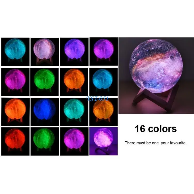 E15A PLA Wiederaufladbare Nachttischlampen, perfektes Geburtstags-Weihnachtsgeschenk für Kinder