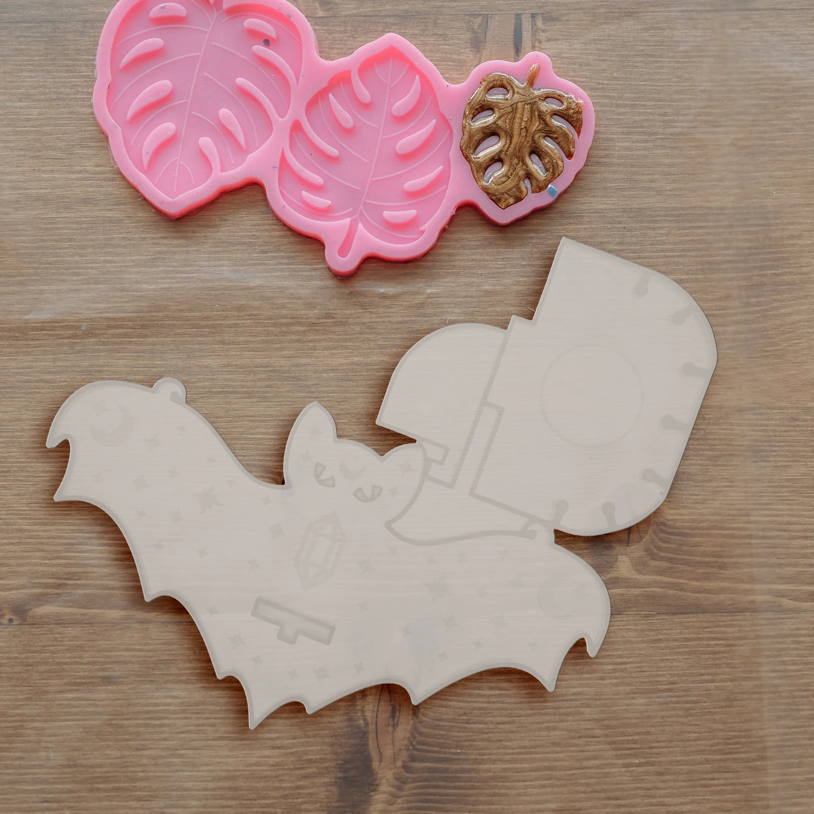 

Cat Bat Silicone Mold Diy Craft Making Storage Rack Holder Easy Clean Creative Mould Epoxy Resin Casting Crafts Manual Mold