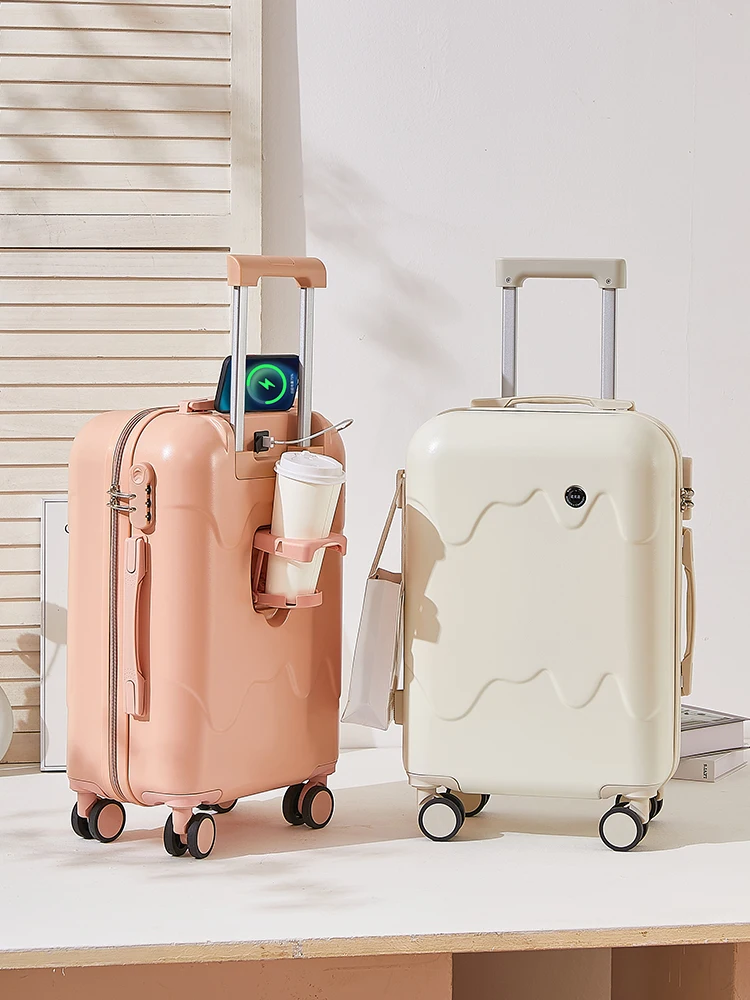 Roaming New 20 Luggage Ice Cream Good-looking Universal Wheel 24 Boarding Case Children Student Suitcase Travel