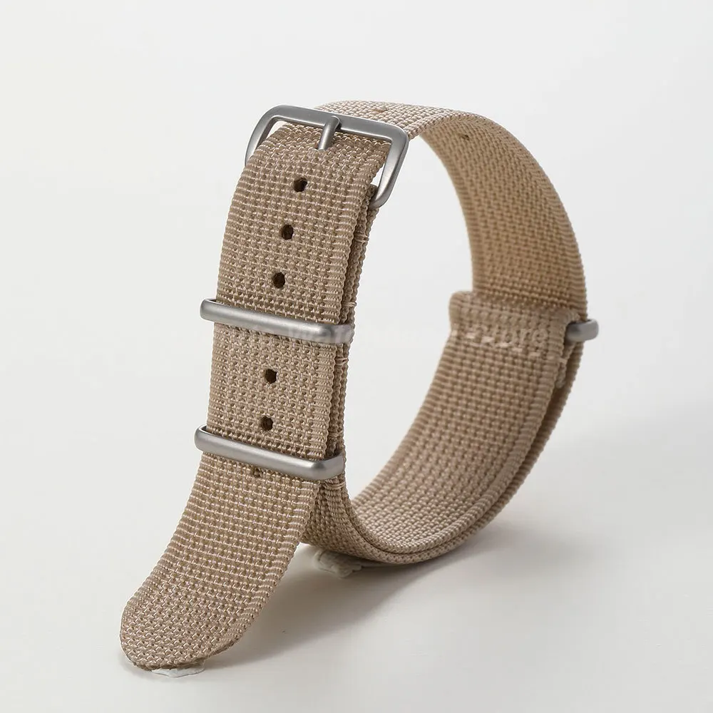 18 mm 20 mm 22 mm geripptes Nylon-Uhrenarmband, Militär- und Freizeit-Uhrenarmband, Sportarmband, Ersatzgürtel für Herren