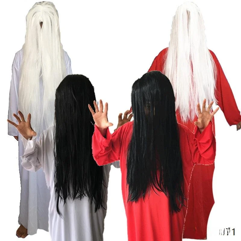 Fsia de loween para Performance Cosplay Fsia de Fsma Branco e Vermelho para Mulheres Acórios de Palco Vestu...