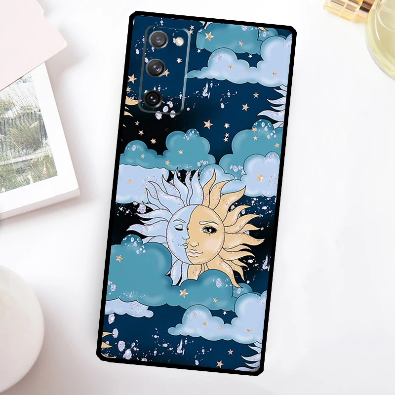 Sun Moons Star Signs Celestial Phone Case For Samsung Galaxy S23 S24 Ultra S22 S20 S21 FE Note 20 10 S8 S9 S10 Plus Cover