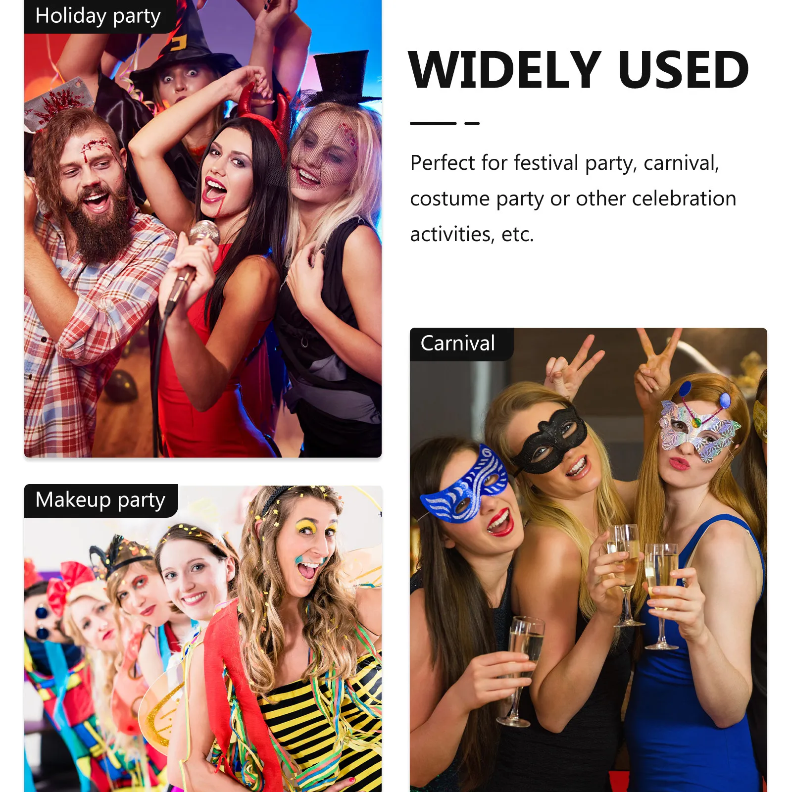 Elegant Lace Women's Face Mask for Halloween, Masquerade, Carnival, Costume Party & Cosplay