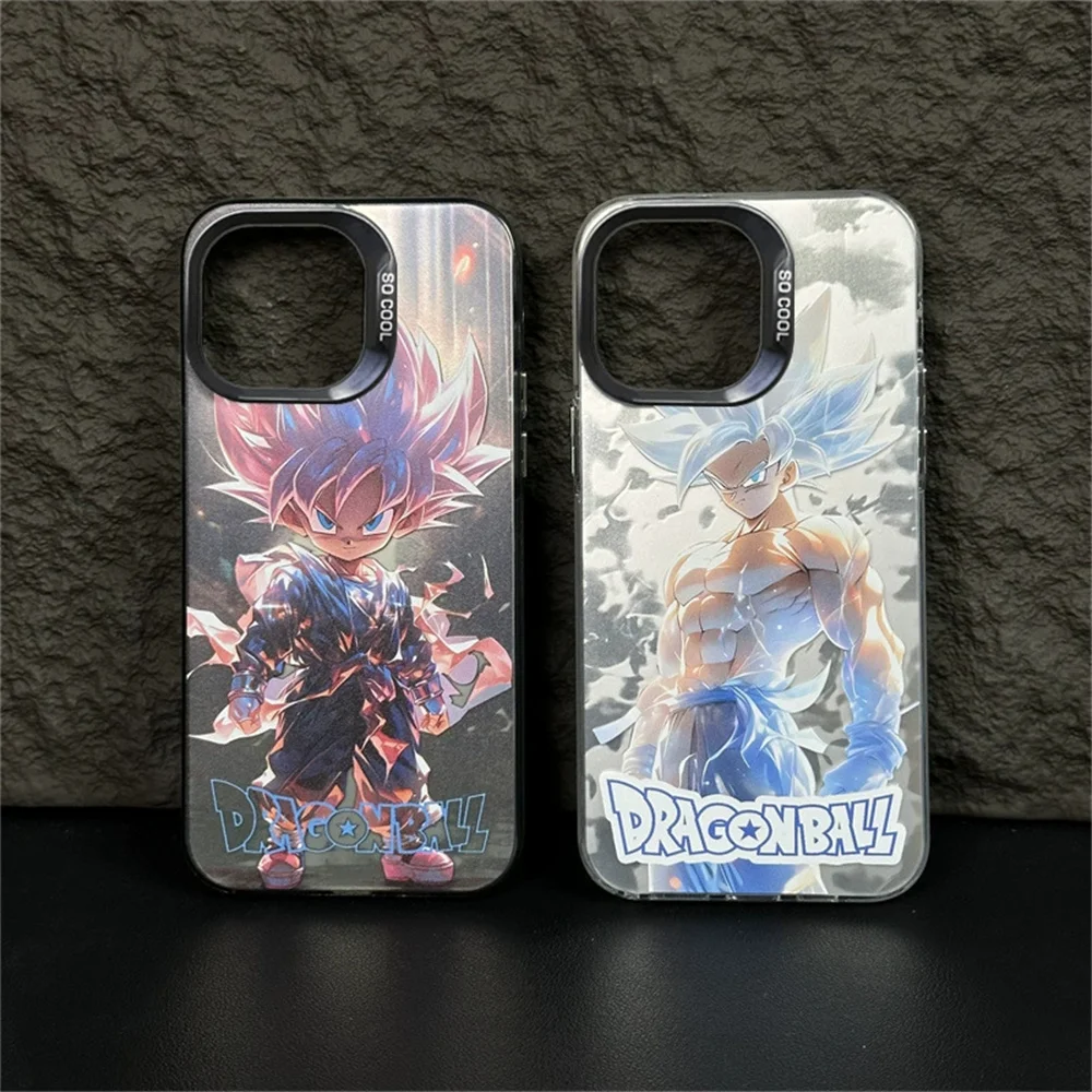 Hot Anime Dragon Ball Goku Vegeta Freeza Phone Case for iPhone 16 15 14 13 12 11 Max Cartoon Back Cover