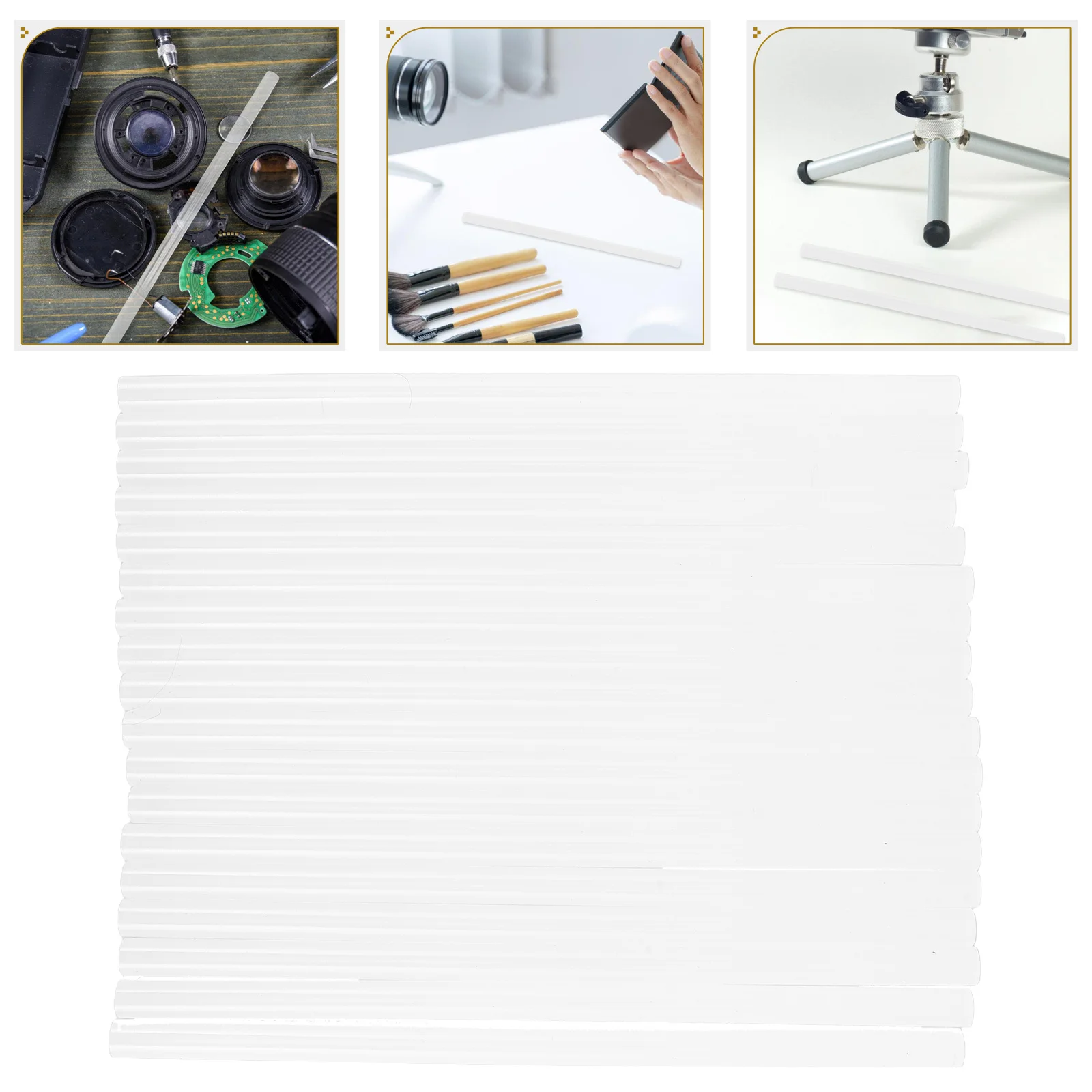 

18Pcs Transparent Hot Melt Glue Sticks Strong Adhesion Heat Resistant DIY Craft Adhesive Rods Clear Glue for Handicrafts