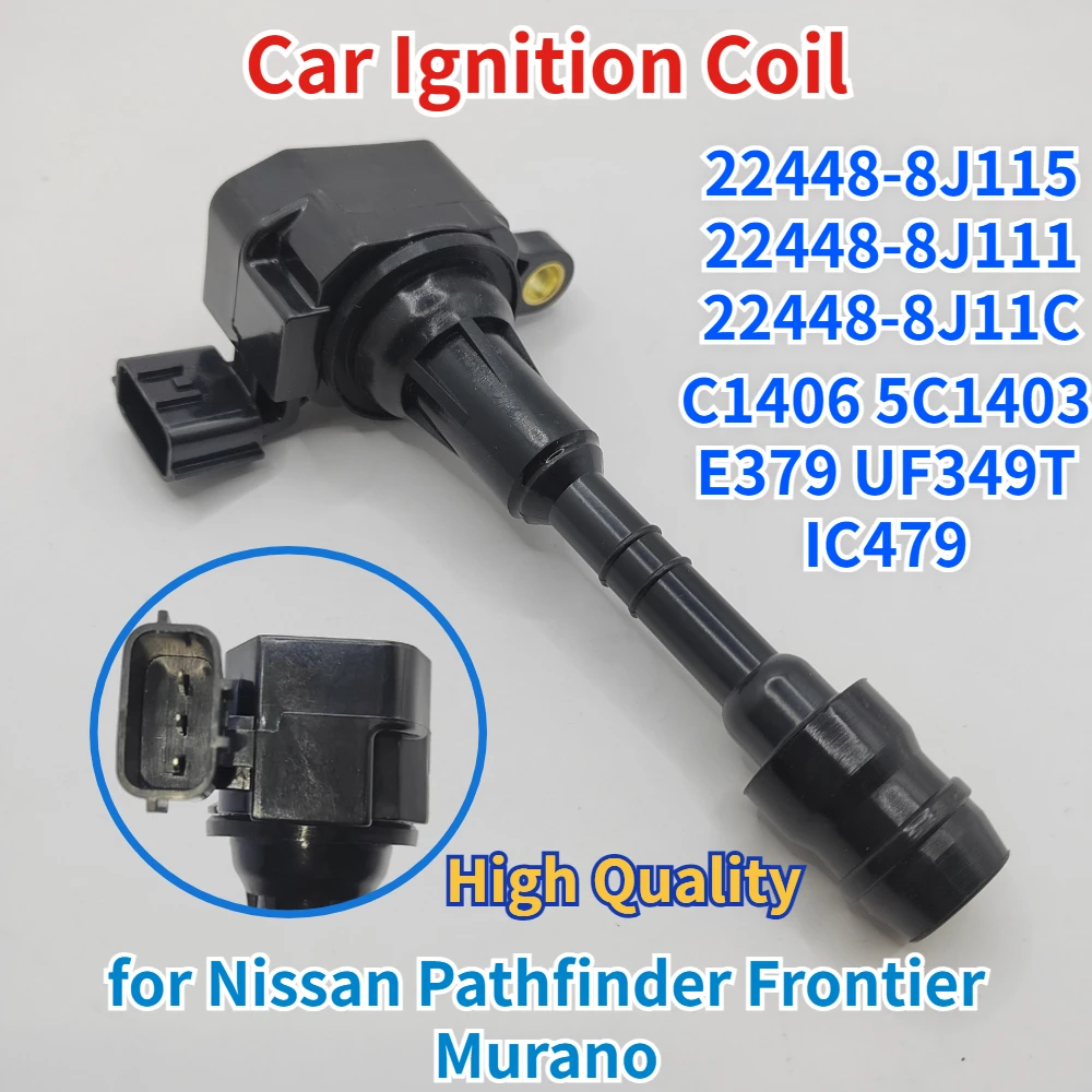 1/4/6Pcs Ignition Coil 22448-8J115 22448-8J111 22448-8J11C UF349 for Nissan Altima Xterra Maxima Pathfinder Frontier Murano