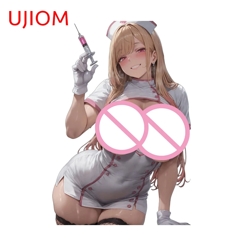 UJIOM Kitagawa Marin Nurse Wall Sticker Fashionable Creative Occlusion Scratch Edgy Decal Suitable For Window Vestibulec Decor