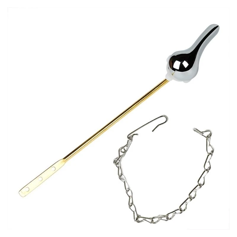 

652F Universals Toilet Tanks Flush Lever Replacement Front Mount Toilet Trip Levers with Flapper Chains Easy to Install