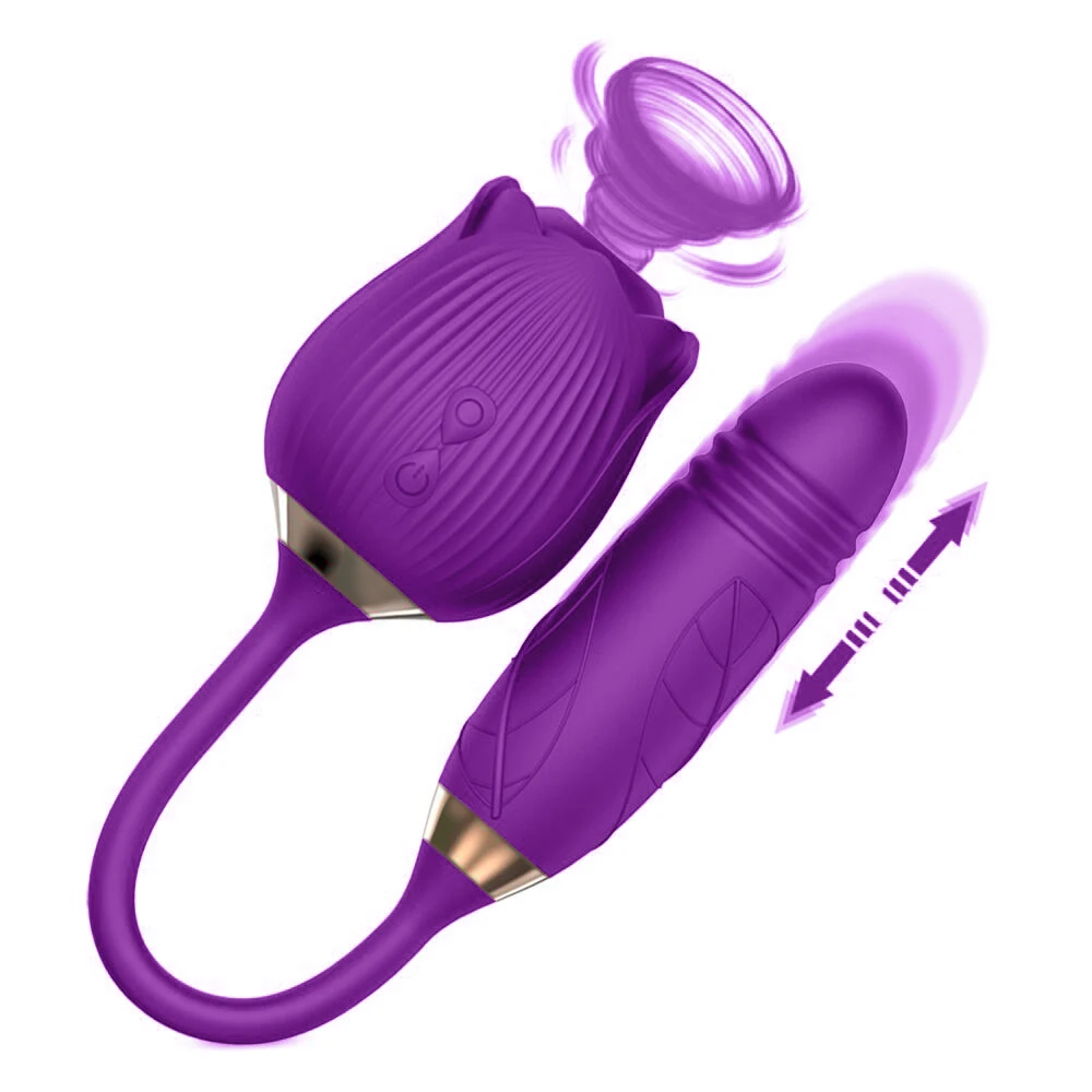 Roos Zuigen 10 Speed Vibrator Voor Vrouwen Clitoris Blowjob Tepel Sucker Love Ei Intieme Goederen Masturbatie Seksspeeltjes Voor Volwassenen