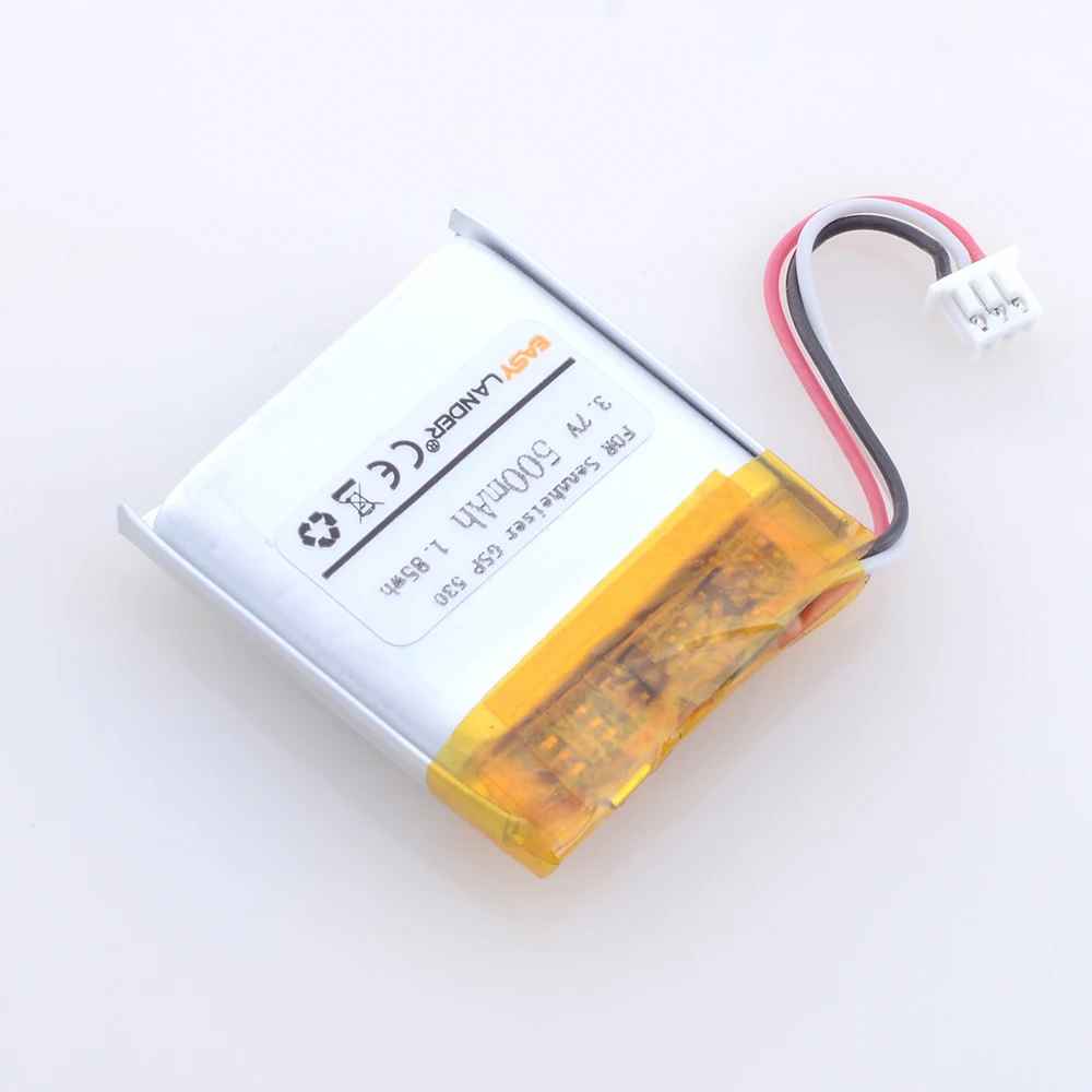 Bateria para fone de ouvido sem fio 3,7V 500mAh AHB 552826 TPC-2 Para Sennheiser GSP 670, 350, 500 GSP670 GSP350 GSP500