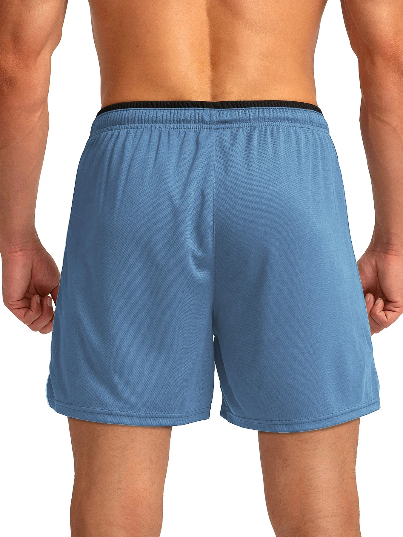 Herren-Laufshorts mit Reißverschlusstaschen, schnelltrocknend, geeignet für Fitness-Workouts, 5-Zoll-Herrenshorts – Detail 25