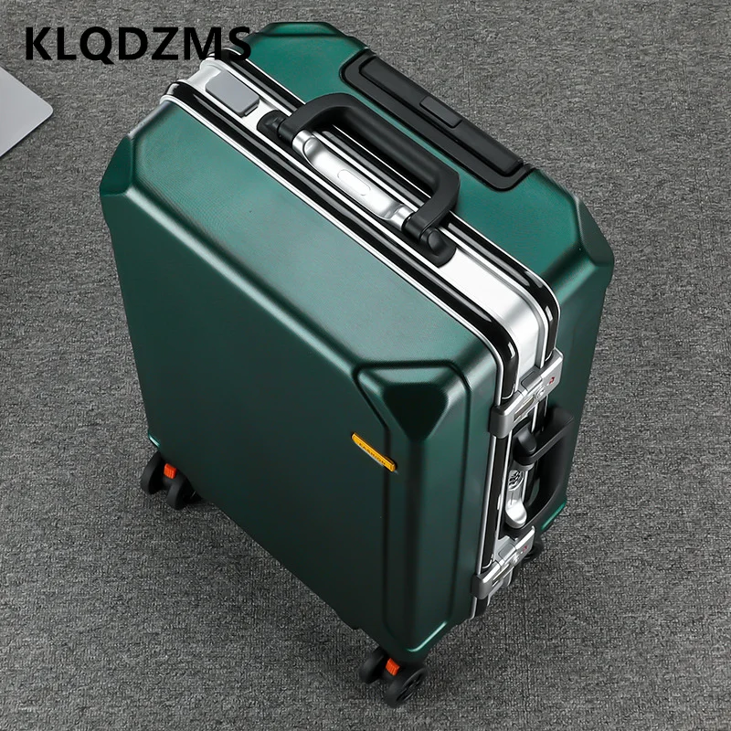 KLQDZMS Handheld Travel Suitcase Aluminum Frame Boarding Box Men's Business Trolley Case 20