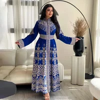 Ramdan Eid imprimer Jalabiya femmes musulmanes fermeture éclair Robe longue Robe dubaï Abaya tenues caftan ethnique Islam vêtements Caftan robes 3