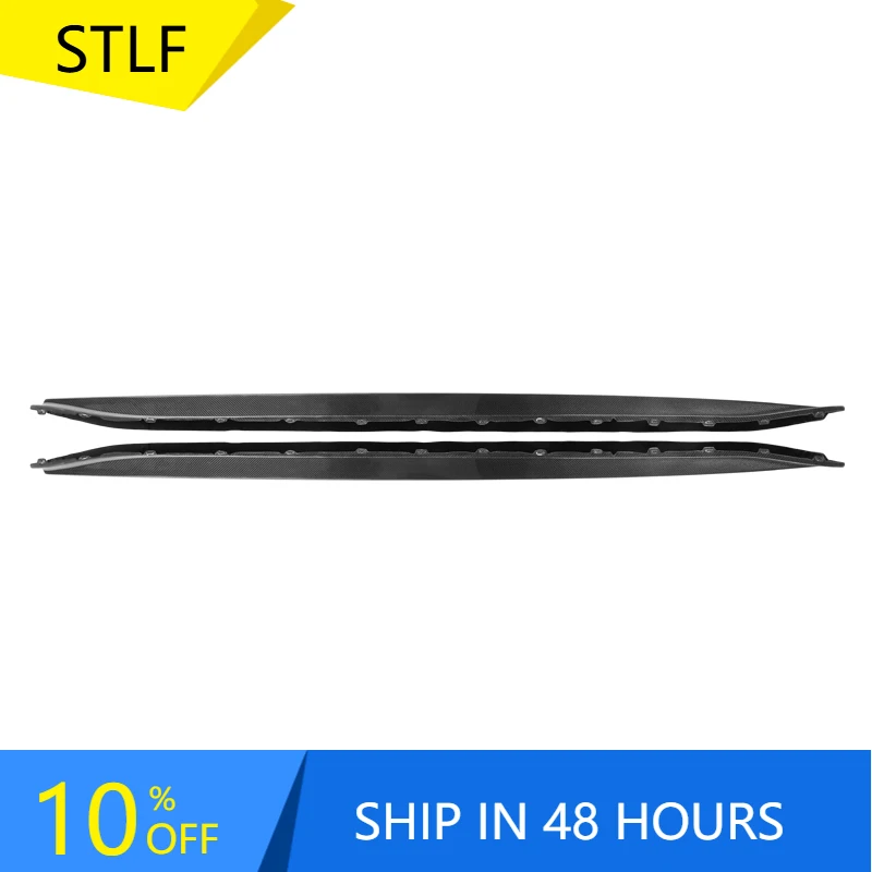 STLFReal ألياف الكربون ثلاثية الأبعاد نمط الوفير التنانير الجانبية لسيارات BMW M3 G80 4-Door 2021 + G80 التنانير الجانبية #1