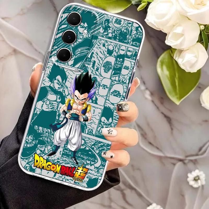 لعبة دراغون بول جوجيتا برولي لسامسونج غالاكسي A73 A72 A71 A55 A54 A53 A52 A51 A33 A25 A22 A15 A14 A05 حافظة هاتف شفافة من البولي يوريثان