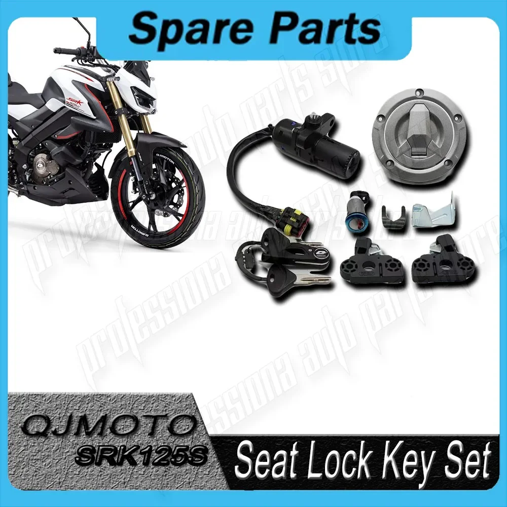 Motorcycle Ignition Switch Key Fuel Tank Lock Set Electric Door Lock For QJmoto SRK125S SRK125 S SRK125 Modification accessories