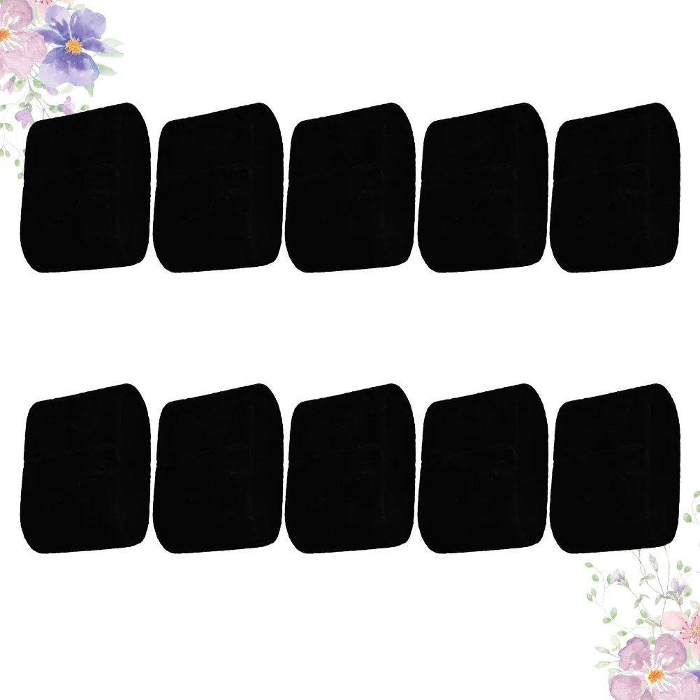 10 قطعة مجوهرات فلنلت سوداء عرض سلسلة وسادة حامل ل الإسورة عرض موقف سوار الإسورة سلسلة حامل مُنظِم #4