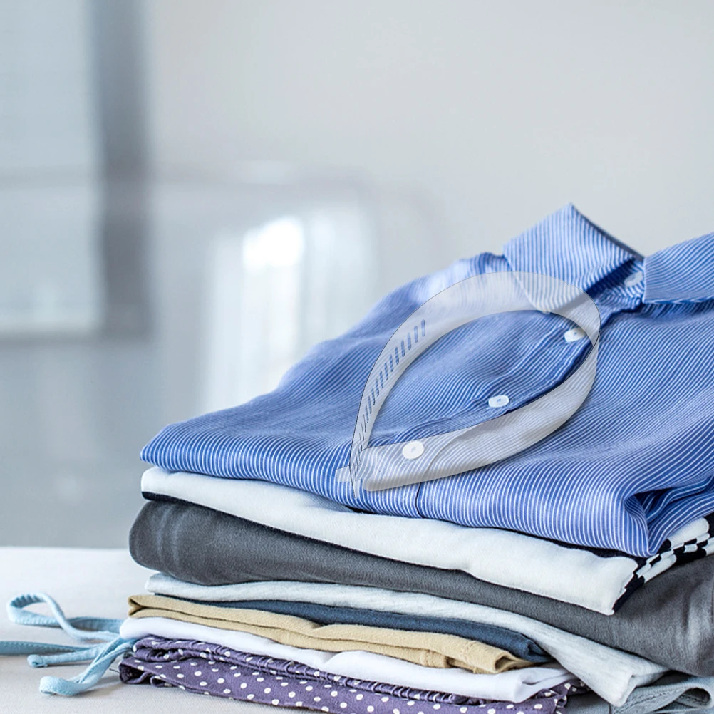 50Pcs Shirt Collar Support Refined Craftsmanship PVC Fixing Strips Prevent Deformation Stylish Fit for All Shirts Long Term