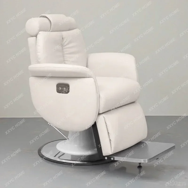 Haircut leather chair hair salon special reclining electric hair care cut trimming hair care salon