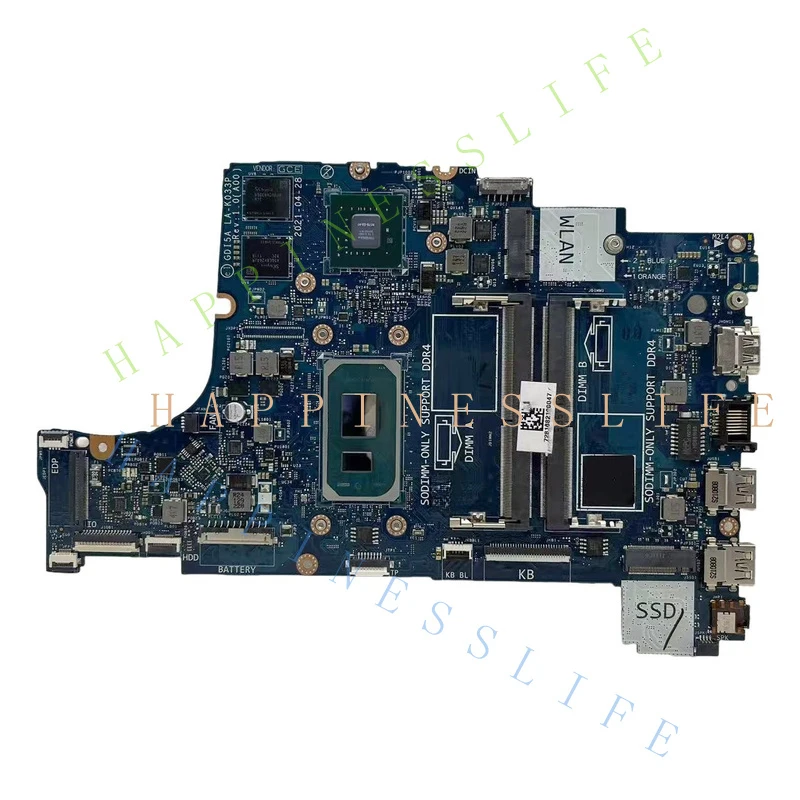 Y... For Dell Inspiron 3501 Laptop Motherboard i7-1165G7 MX330 2GB CN-0NX5H3 LA-K033P