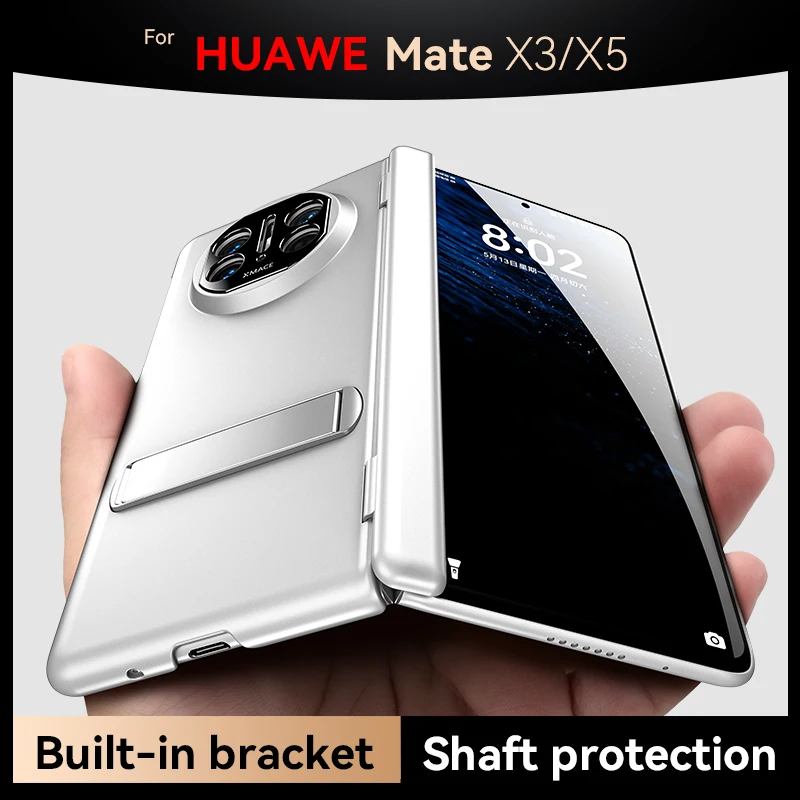 Case For Huawei Mate X3 X5 Folding Protective Case Single-sided Skin Feel Stand Back Cover For Huawei Mate X 3 Shockproof Bumper