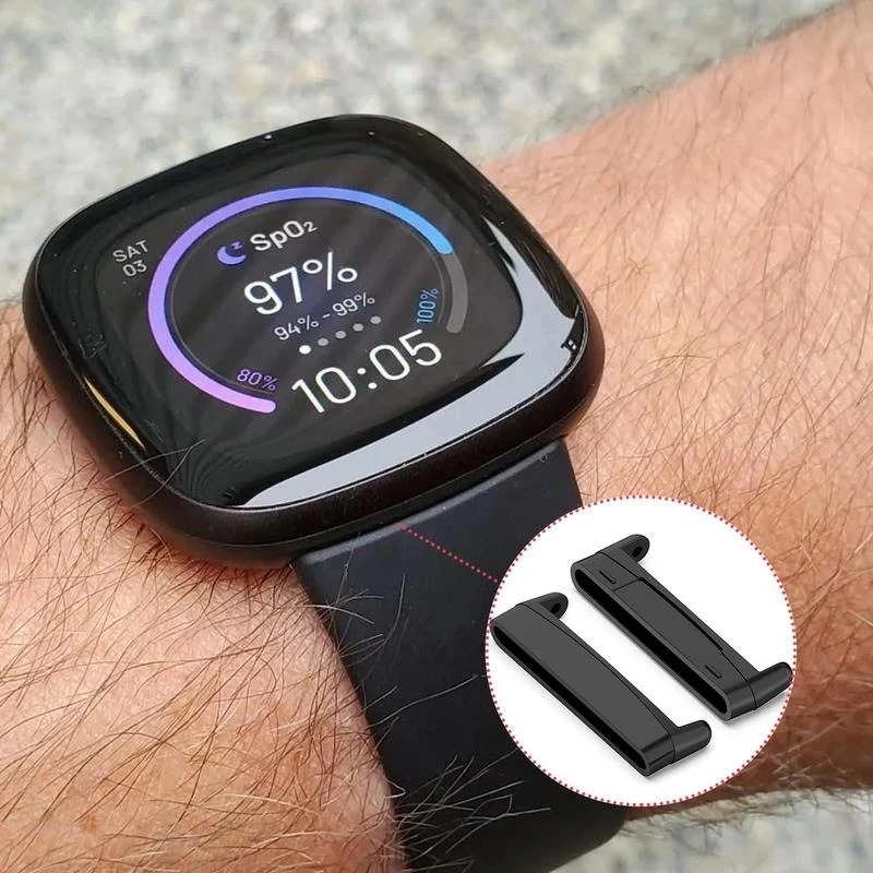 محول موصل معدني بديل من BEHUA لسوار الساعة الذكية Fitbit Versa 3 4 ملحقات ساعة من الفولاذ المقاوم للصدأ عالية الجودة