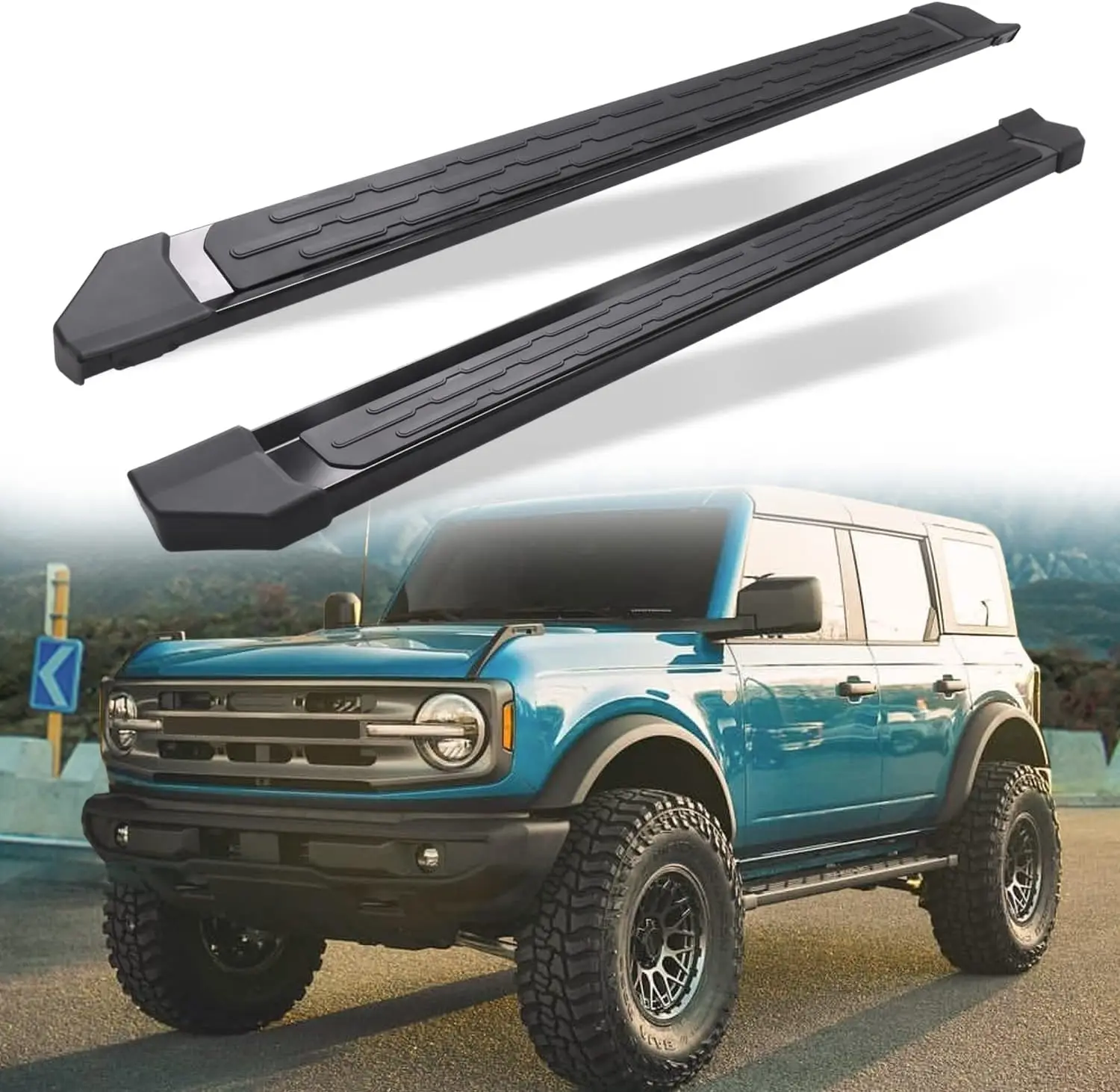 

Side Step Bars for Ford Bronco 4Door (2021-2026), Fit Well