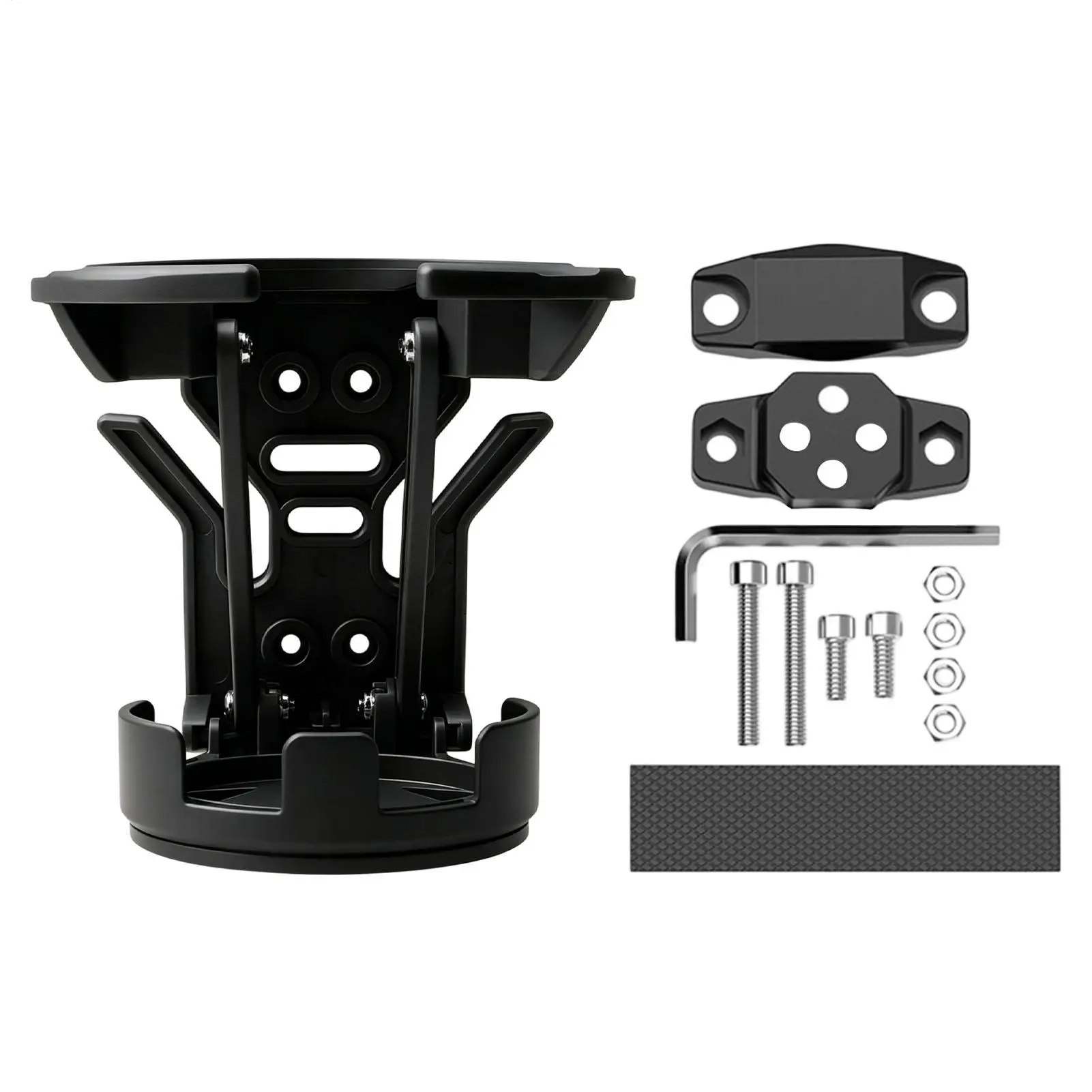 Motorcycle Cup Holder Foldable Kettle rack 360 Degree Rotating Beverage Organizer for Motorcycle Water Bottles Cans Beverage