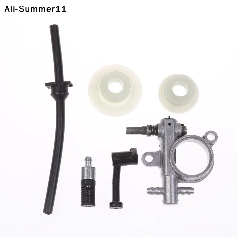 【11A】Chainsaw Oil Pump Line Hose Kit With Integrated Endless Screw For 25CC 2500 Chainsaw Pump Nozzle Connection