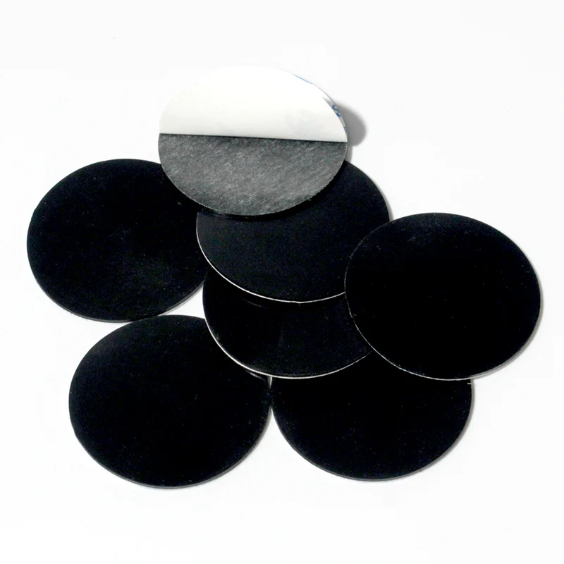 100PCS 20mmx1mm  black clear anti slip silicone rubber plastic bumper damper shock absorber 3M self-adhesive silicone feet pads