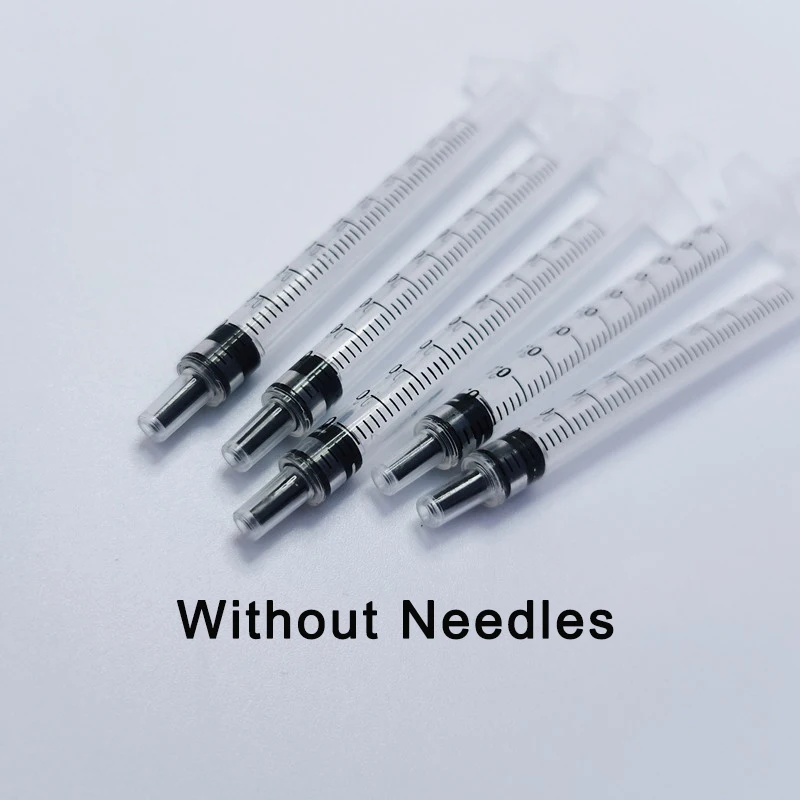 Disposable plastic Industry 1ml Syringe Without Needles 1cc For Pet Feeding Liquids Mixing Adhesives Glue Curing , 50pcs