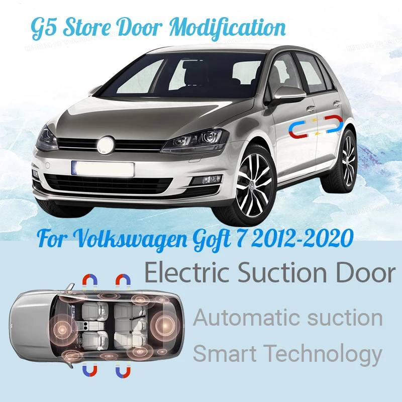 

For Volkswagen Goft 7 2012-2020 Car Electric Suction Door Power-assisted Closing Automatic Door Soft-close Function