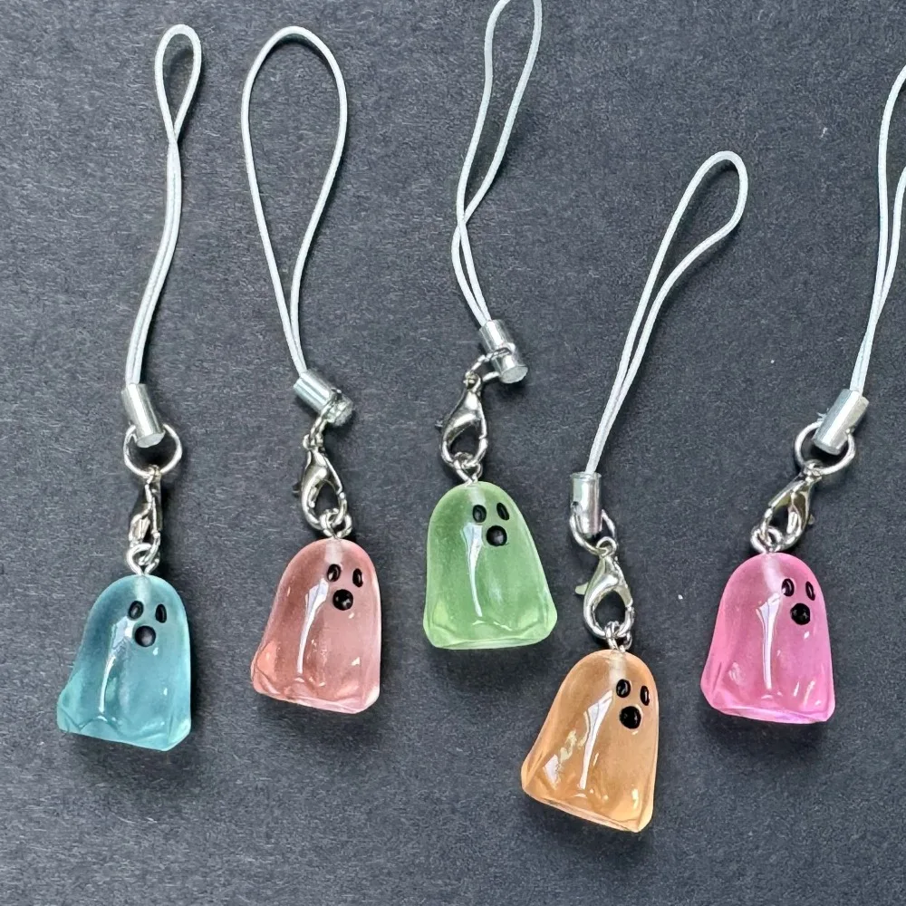 Luminous Ghost Cute Particle CCD Mobile Phone Chain Hanging Rope Gouben Camera Pendant Jewelry Accessories Decoration Tortoise