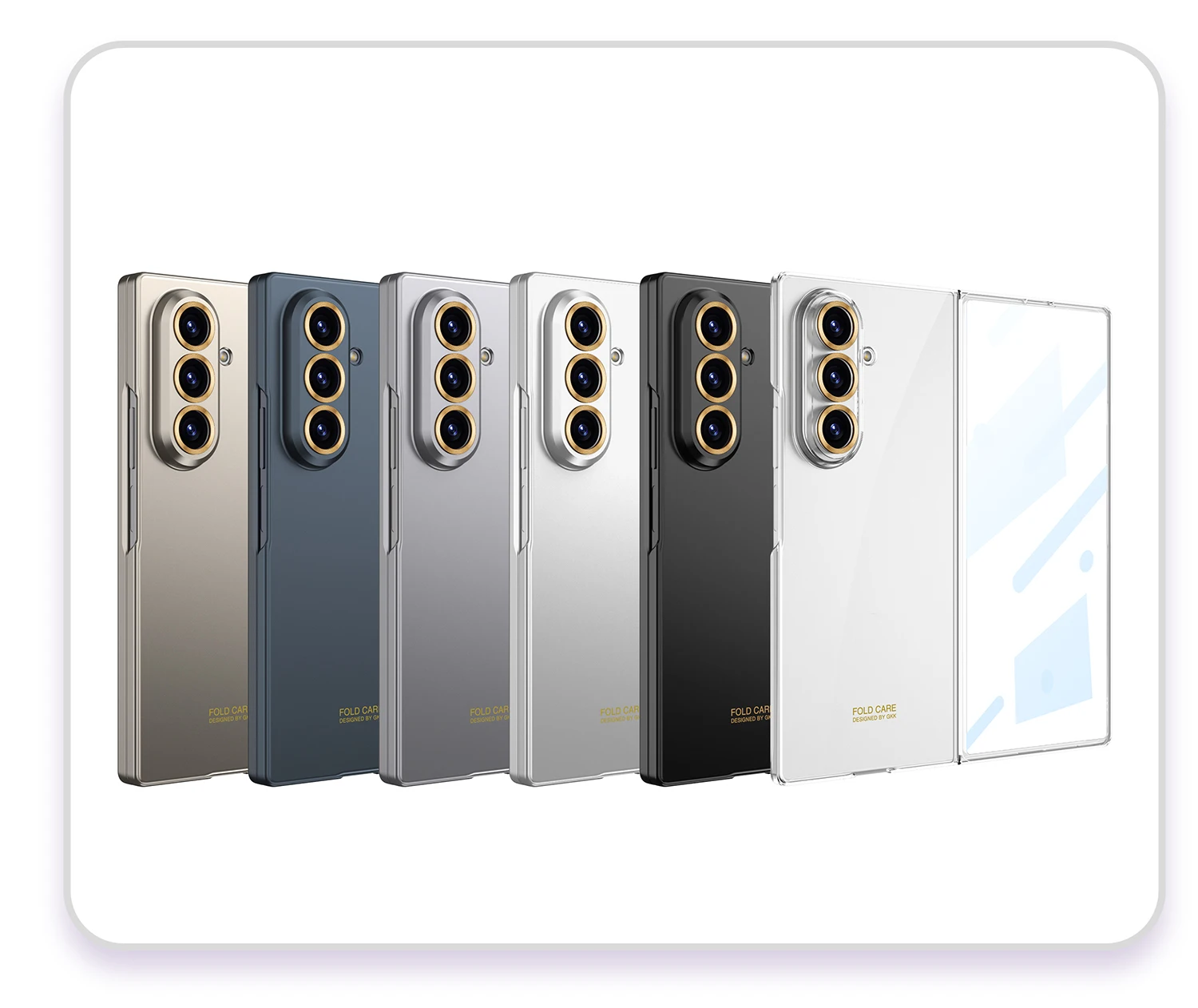 Luxuriöse, modische, ultradünne Hülle für Samsung Galaxy Z Fold 8 Ultra 7 6 5G mit Displayschutzfolie aus Glas, matte Schutzhülle – Detail 16