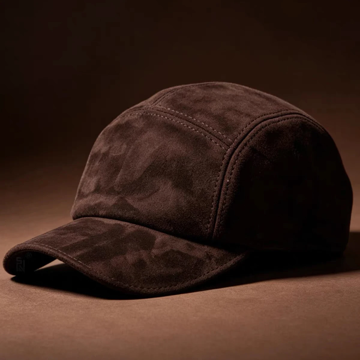 Retro Men Suede Real Leather Baseball Caps Sheepskin Men/Women Youth Duck Tongue Dad Hats Bombe Adjustable