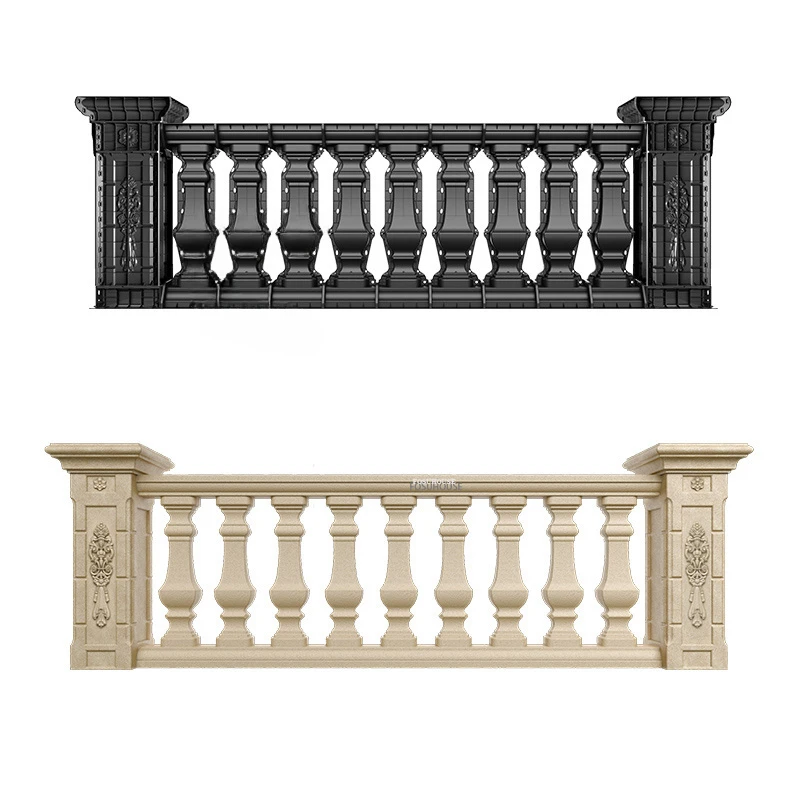 

Roman Column Mold Home Fence Mold Cement Cast-in-place Mold European Building With Exterior Wall Villa Garden Privacy Fence