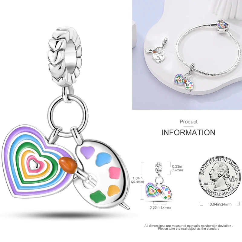 925 Sterling Silber Sport-Charm-Perlen Tennis-Schläger Boxhandschuhe Hantel Fitness DIY Armband Halskette Geschenk für Sportler – Detail 14