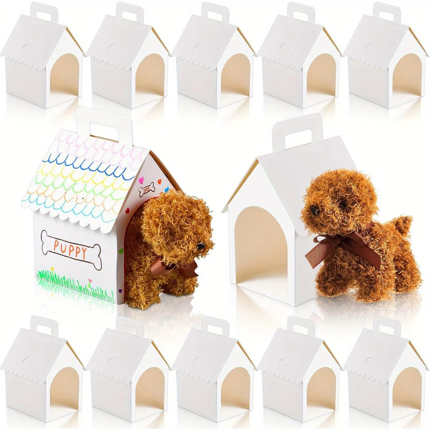 

24Pcs Puppy Party Favor Boxes - Small Dog-Themed Bulk Gift Boxes for Birthday Wedding Decor