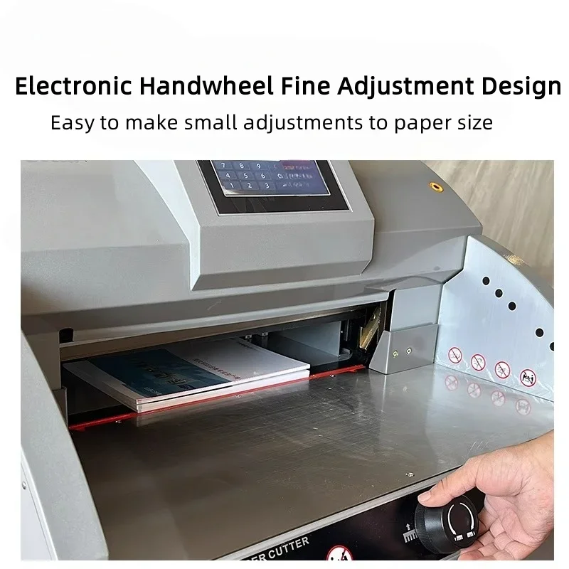 A3-sized electric programmable paper cutter for cutting tender documents books graphics and text
