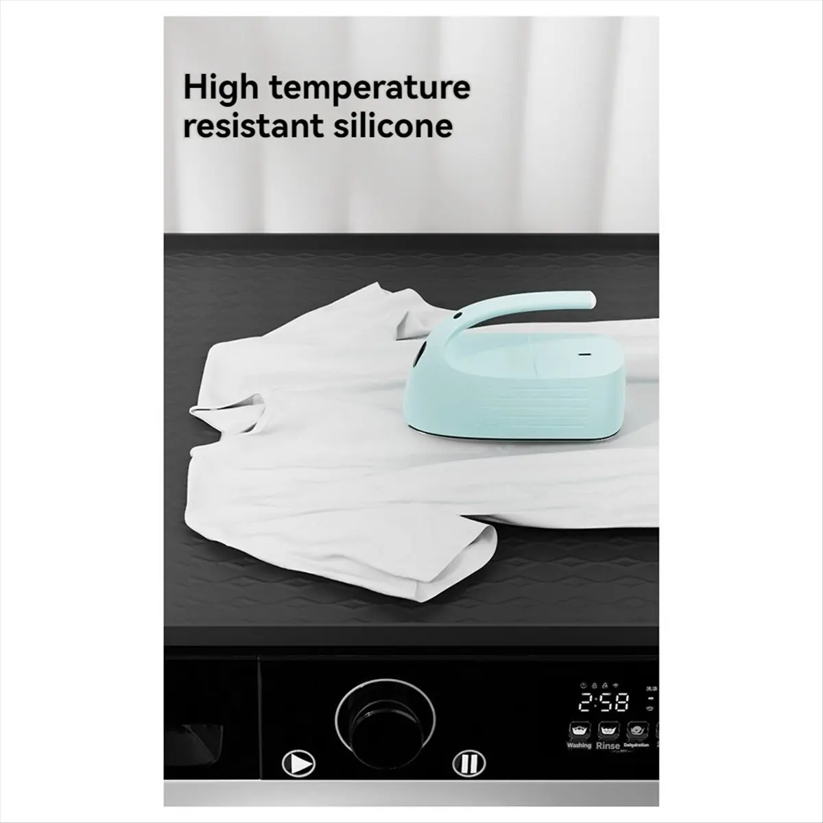 FZFZ 2 PCS Washer and Dryer Covers for the Top, Non-Slip Washer Dryer Countertop Protector Mat for Laundry Room & Kitchen