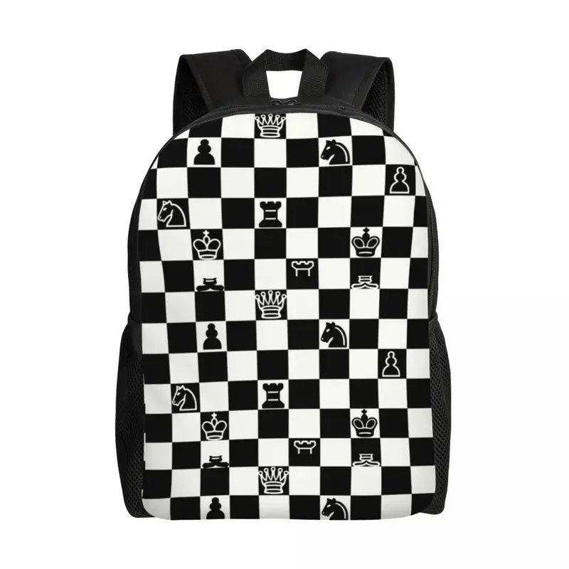 

Customized Fashion Chess Backpacks Women Men Fashion Bookbag for School College Chessboard Game Bags