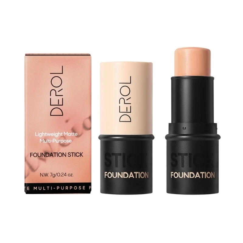 Concealer Foundation Full Cover Foundation Stick Face Makeup Primer Pen Longwear Shaping Stick BB Cream for Womens Girls